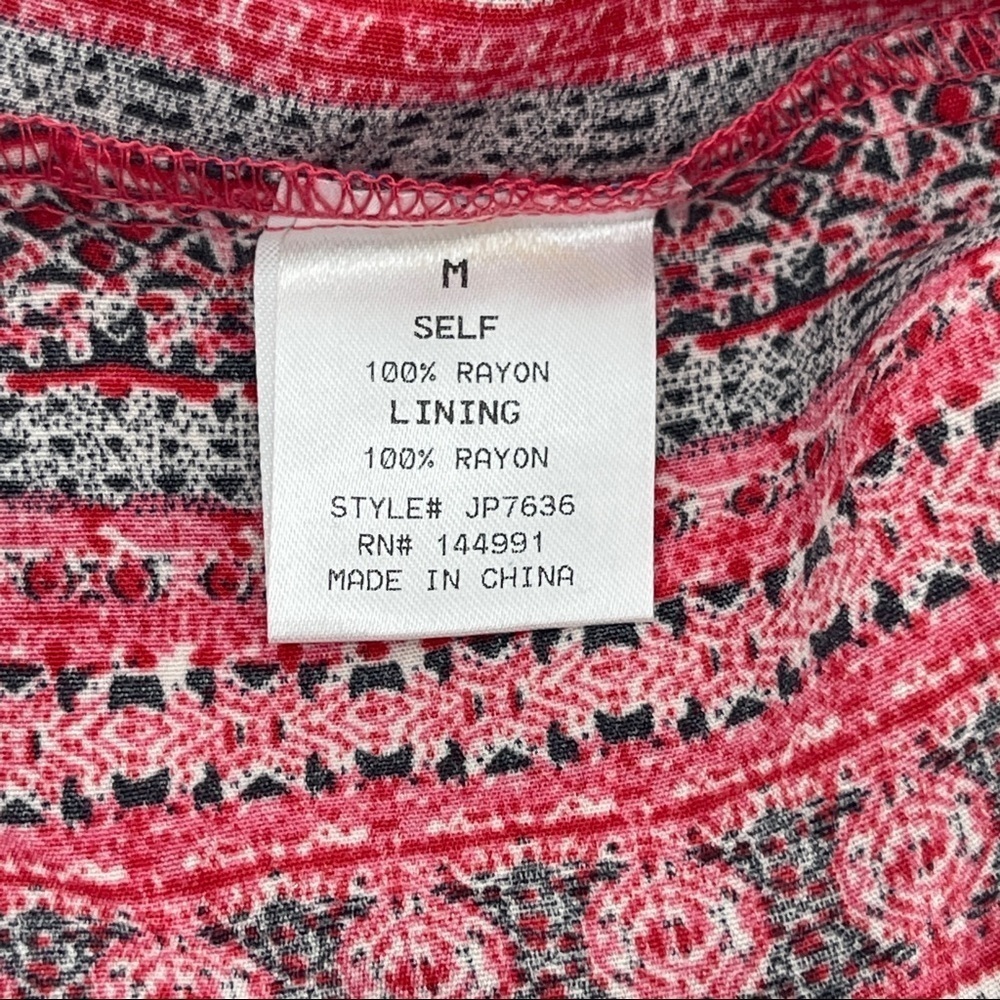 Hommage Printed Cut Out Chest Back Jumpsuit Size M - Picture 12 of 12